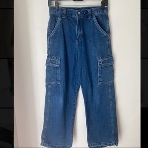 Vintage Cargo High Waisted Mom Jeans